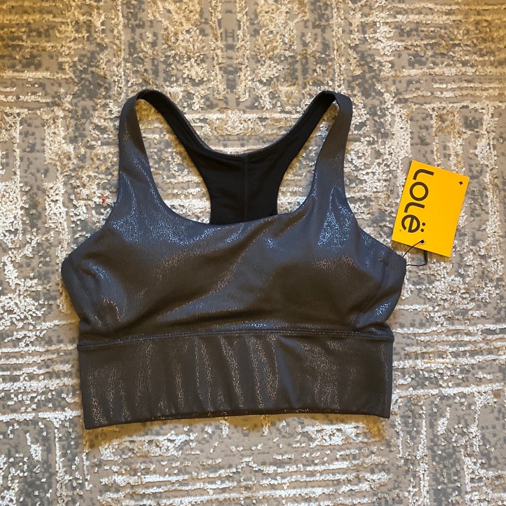 NWT Lole Burst Edition sport bra. High support with shimmering details.